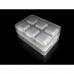 6 Pcs Stainless Steel Ice Cube Rock Stone Box Set